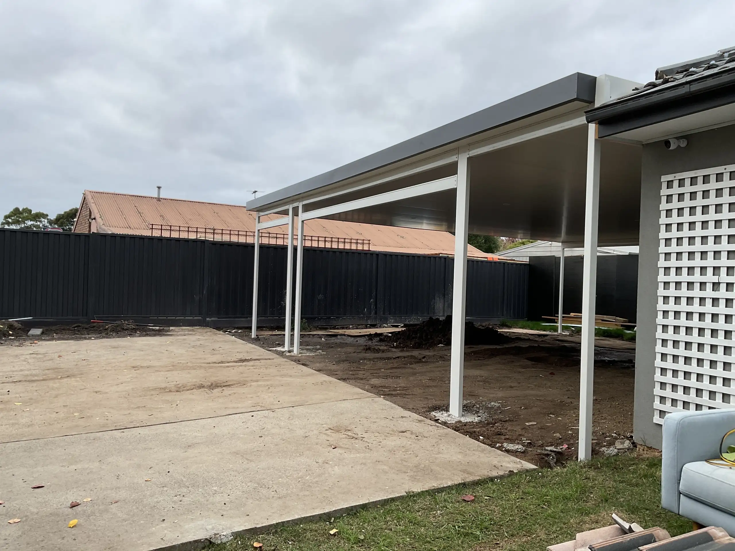 Insulated Triple Carport designed and built by the Trueline team in Cranbourne West, VIC