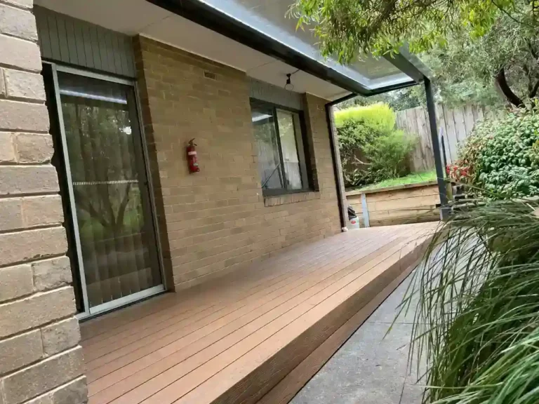 Louvred patio designed and built by Trueline Patios in Mitcham Victoria