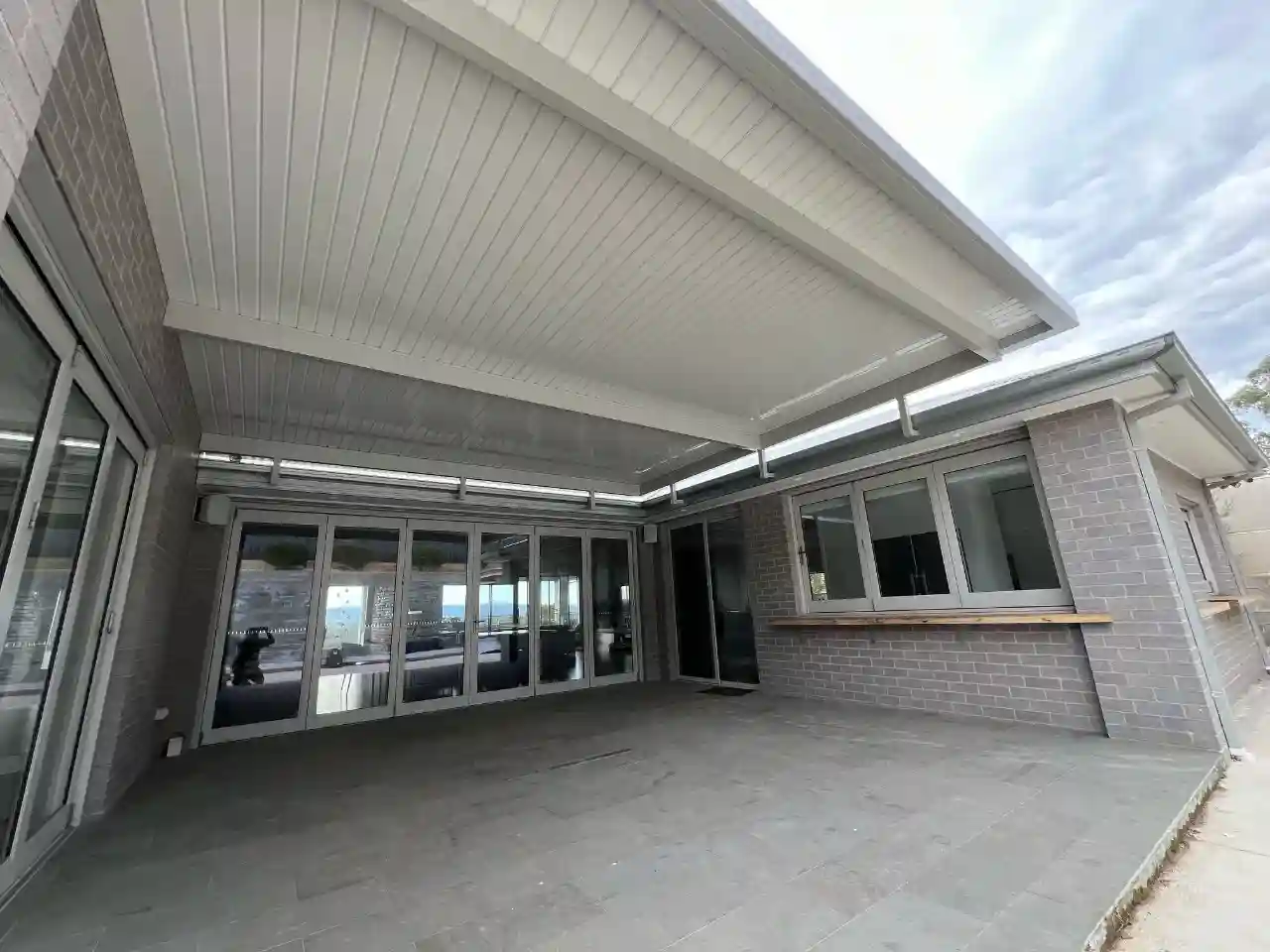 Steel Verandah recently designed and constructed by the Trueline Melbourne team in Mernda VIC
