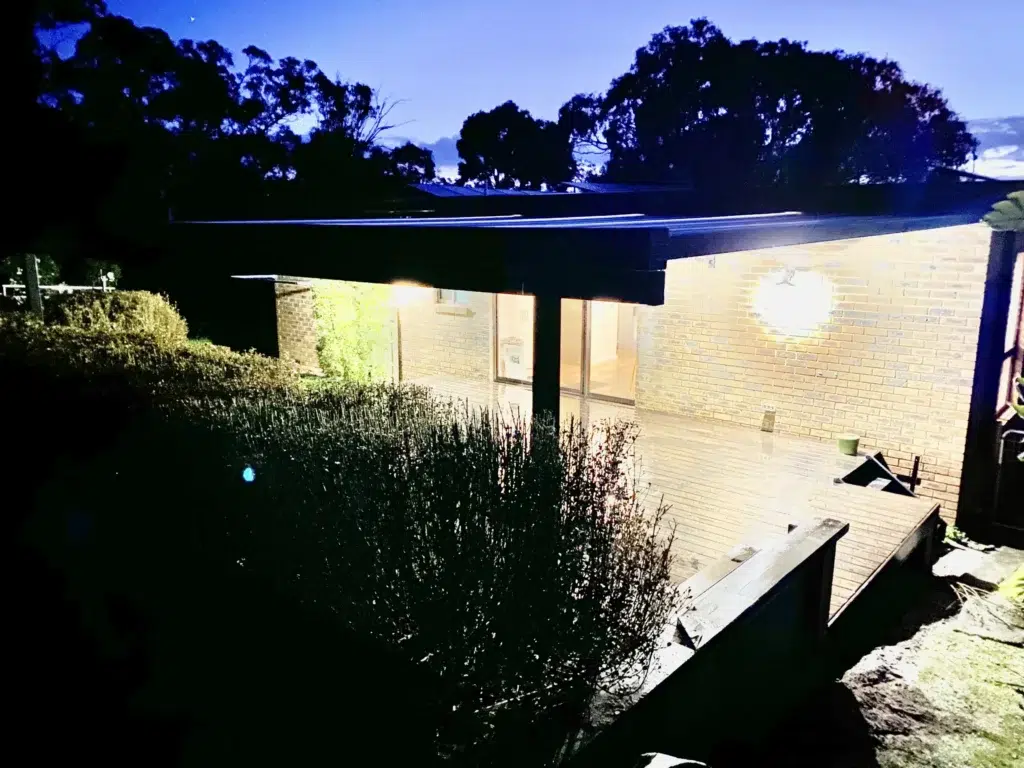 Trueline insulated patio installation in VIC