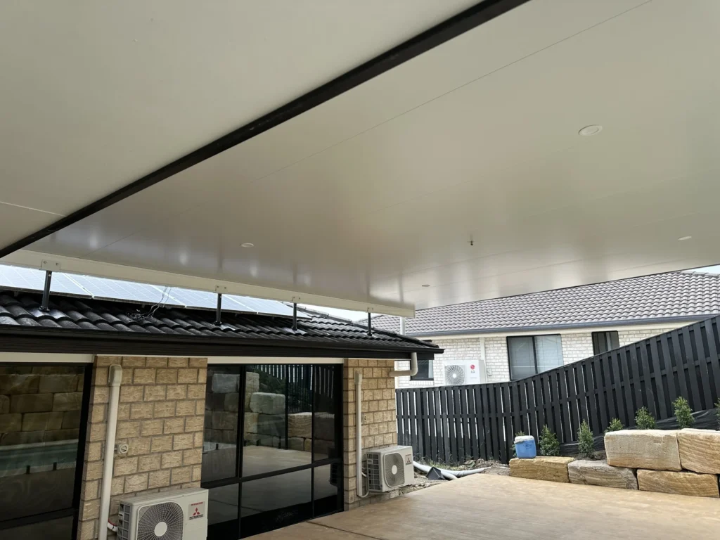 Trueline insulated patio installation in Pacific Pines, QLD