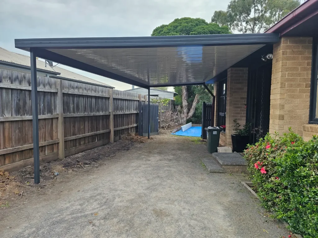 Trueline carport installation in VIC