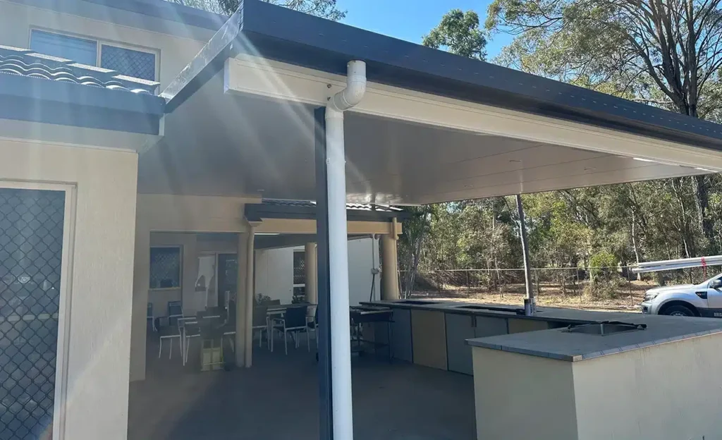Trueline insulated patio installation in Chandler, QLD