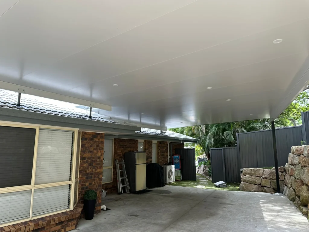 Trueline insulated patio installation in The Gap, QLD