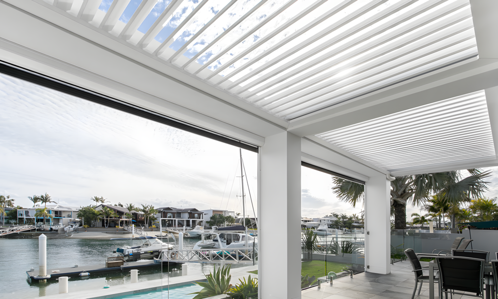 trueline louvered patios room open