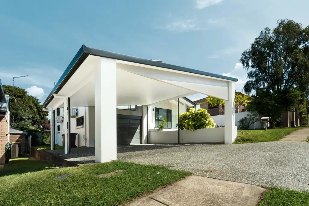 Trueline insulated carport installation in QLD