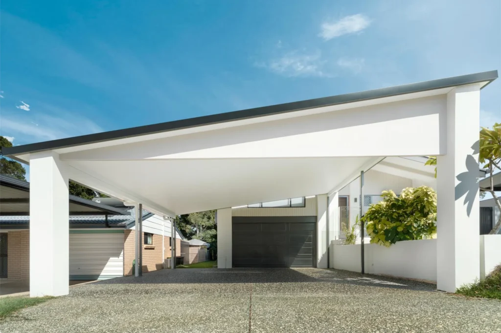 Trueline insulated carport installation in QLD