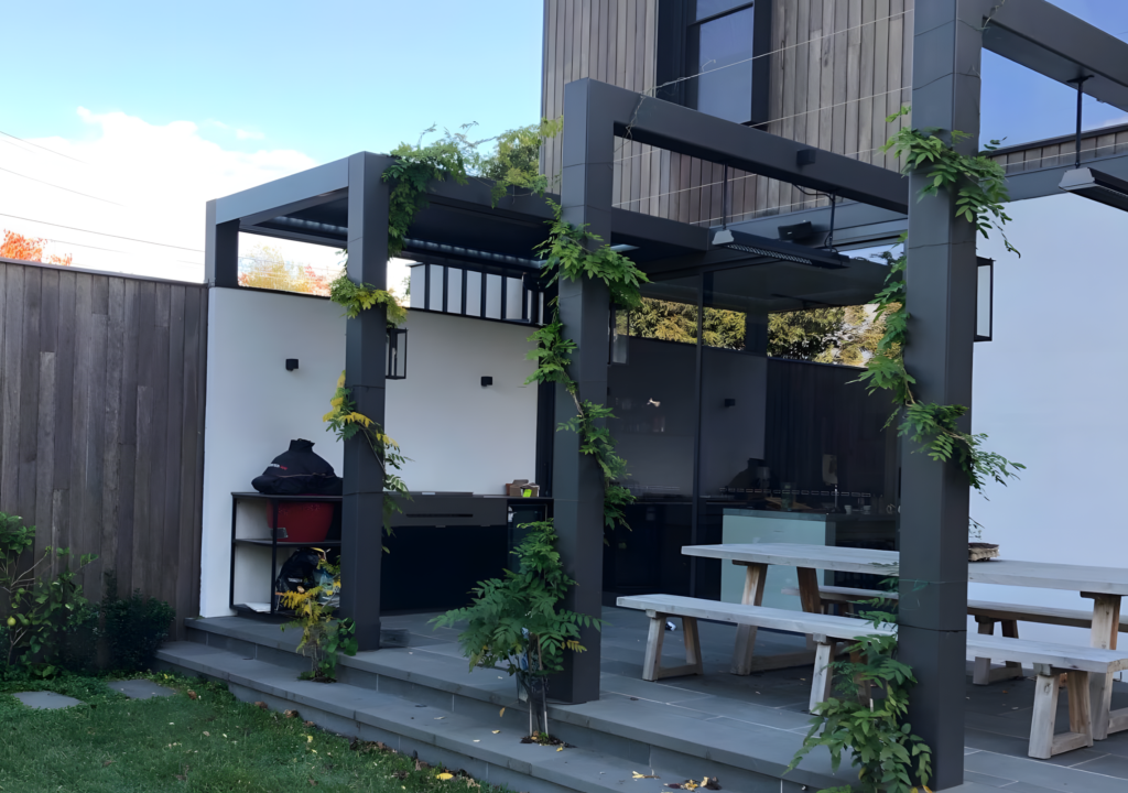 Trueline Pergola with opening roof