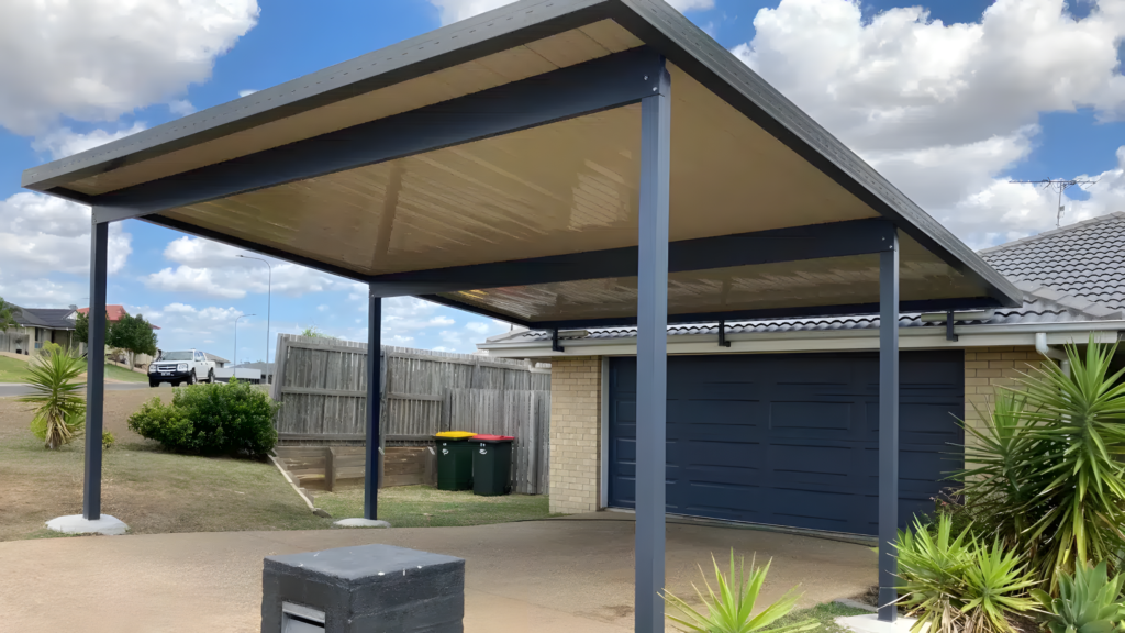 trueline single skin elevted carport gracemere qld 2 1
